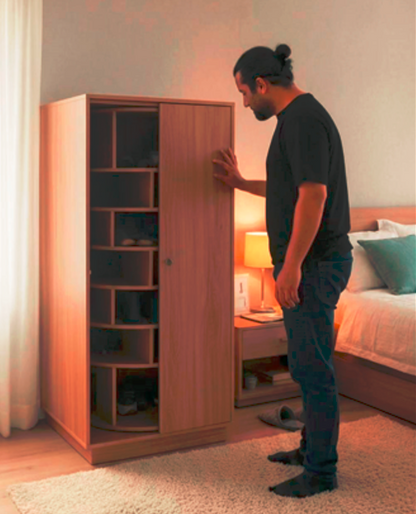Surva Revolving Shoe Armoire – Stylish and Space-Saving Design