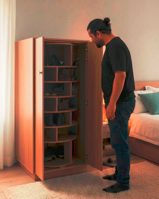 Surva Revolving Shoe Armoire – Stylish and Space-Saving Design